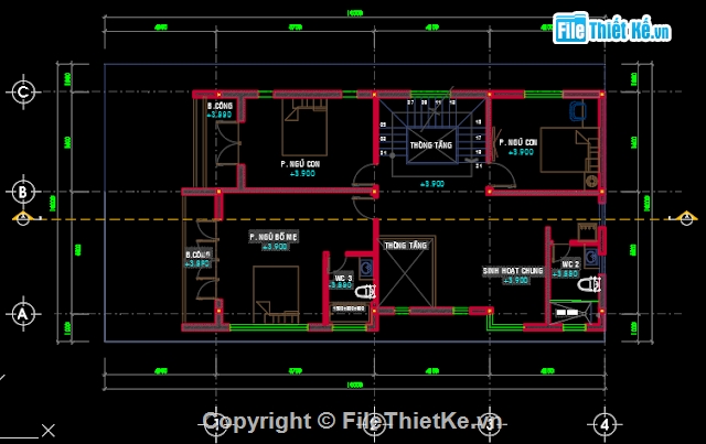 nhà phố 3 tầng,biệt thự 3 tầng,kết cấu biệt thự,biệt thự phố,kiến trúc biệt thự